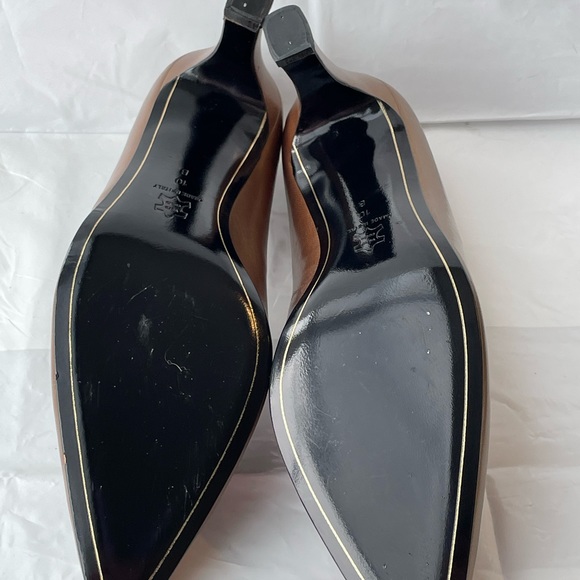 Versani gold pumps, sz 10B with 3” heel, pristine condition with new heels - Picture 6 of 6